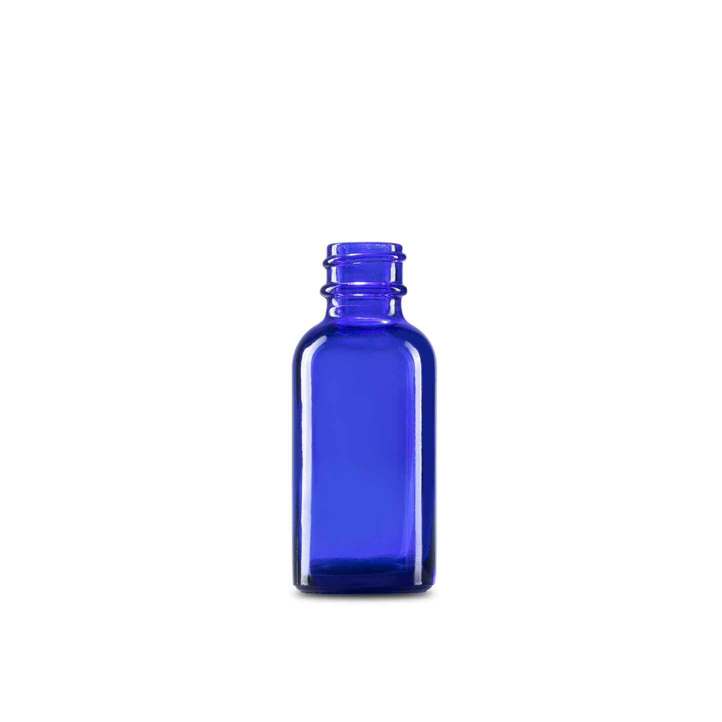 BOTELLA DE VIDRIO COLOR AZUL DE 30 ML CUELLO 20-400 - MUESTRA