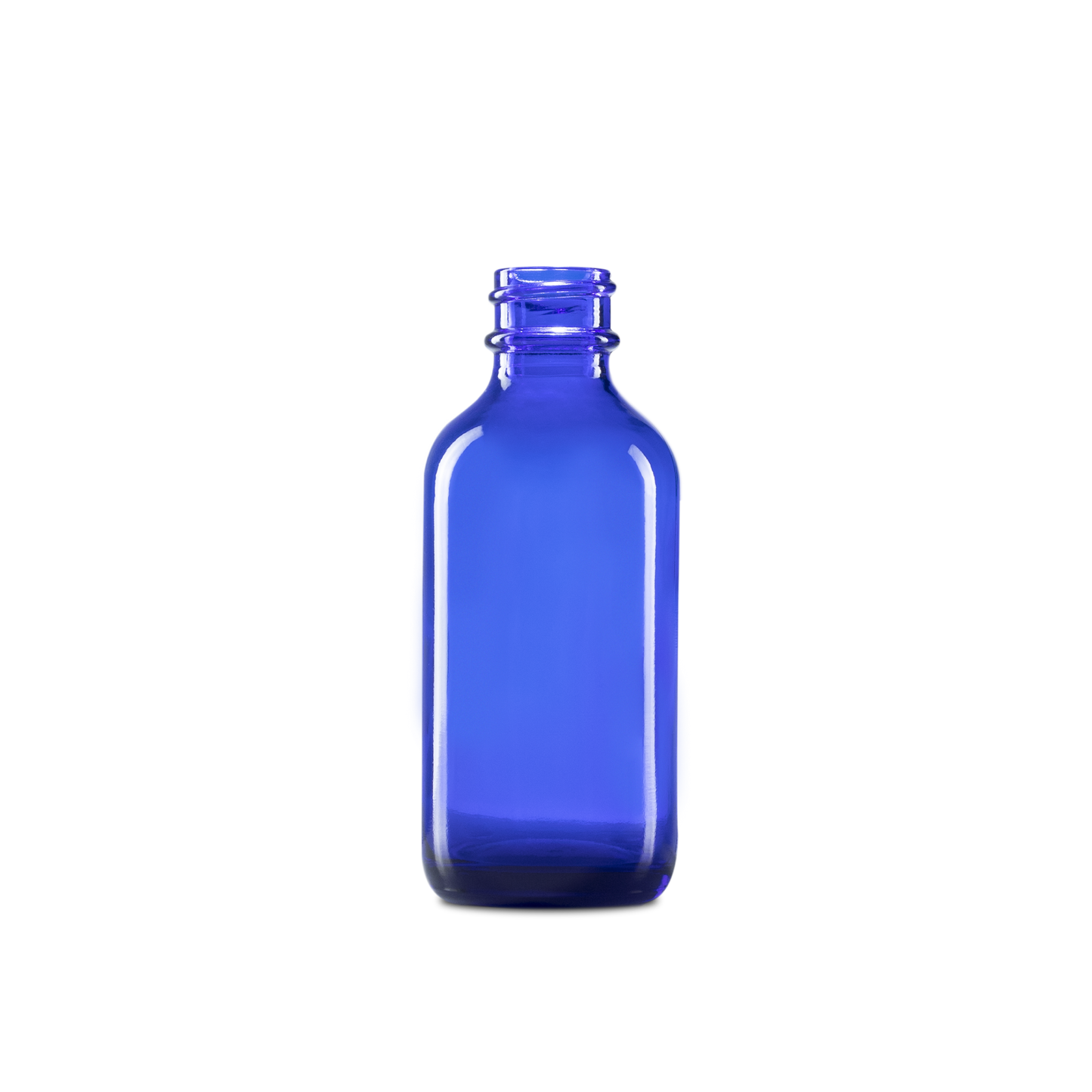 BOTELLA DE VIDRIO COLOR AZUL DE 60 ML CUELLO 20-400 - MUESTRA