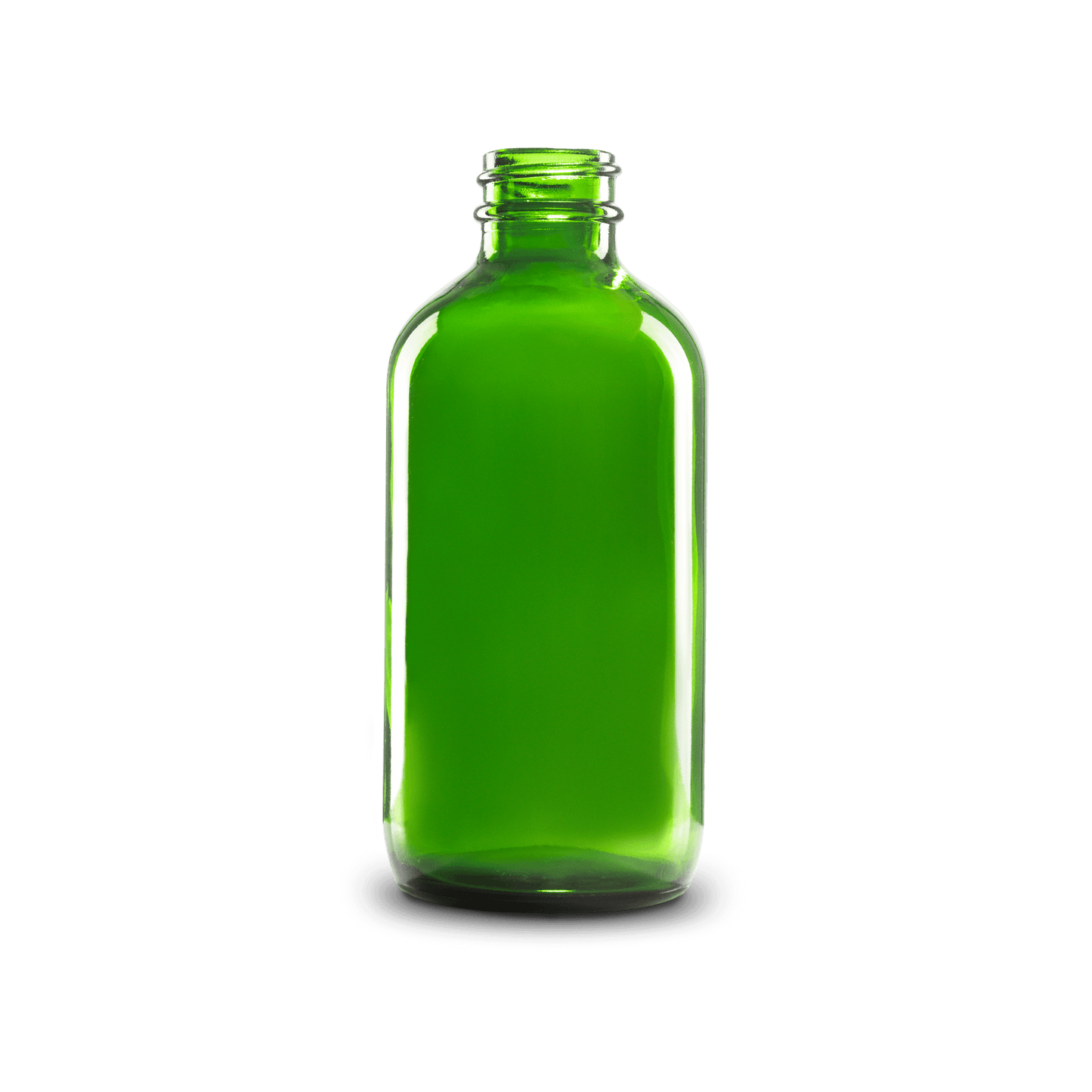 BOTELLA DE VIDRIO COLOR VERDE DE 240 ML CUELLO 28-400