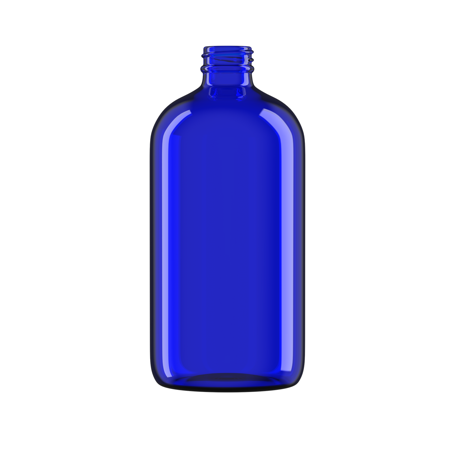 BOTELLA DE VIDRIO COLOR AZUL DE 960 ML CUELLO 28-400