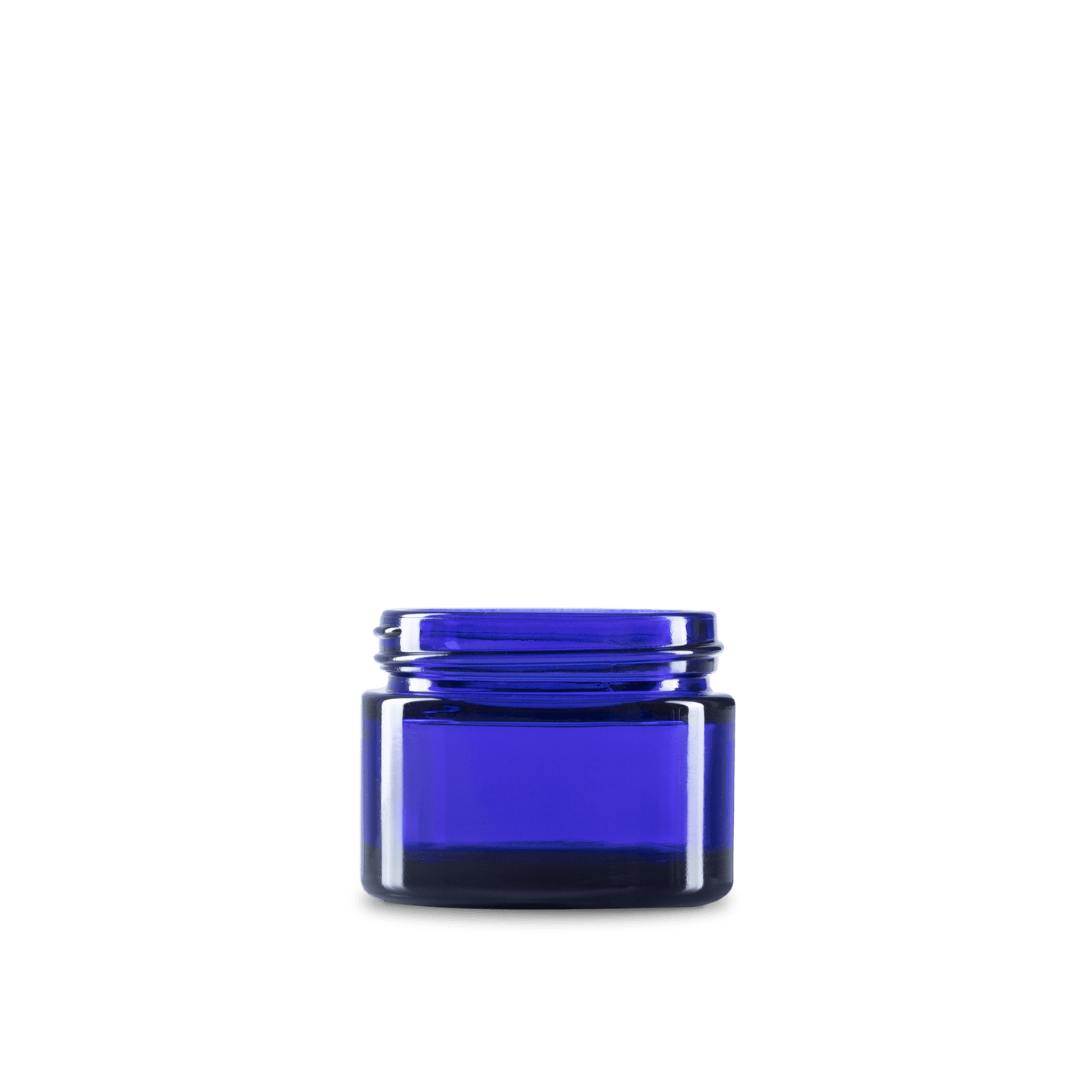 TARRO DE VIDRIO COLOR AZUL DE 50 ML CUELLO 53-400