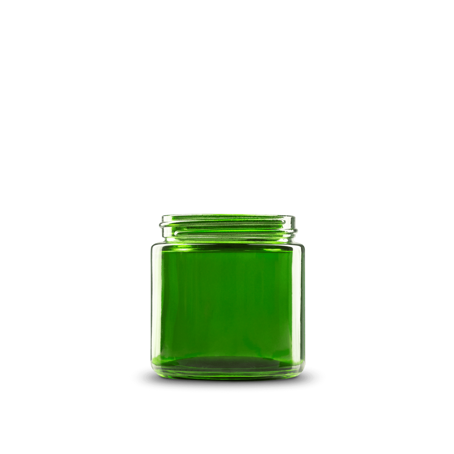 TARRO DE VIDRIO COLOR VERDE DE 120 ML CUELLO 58-400