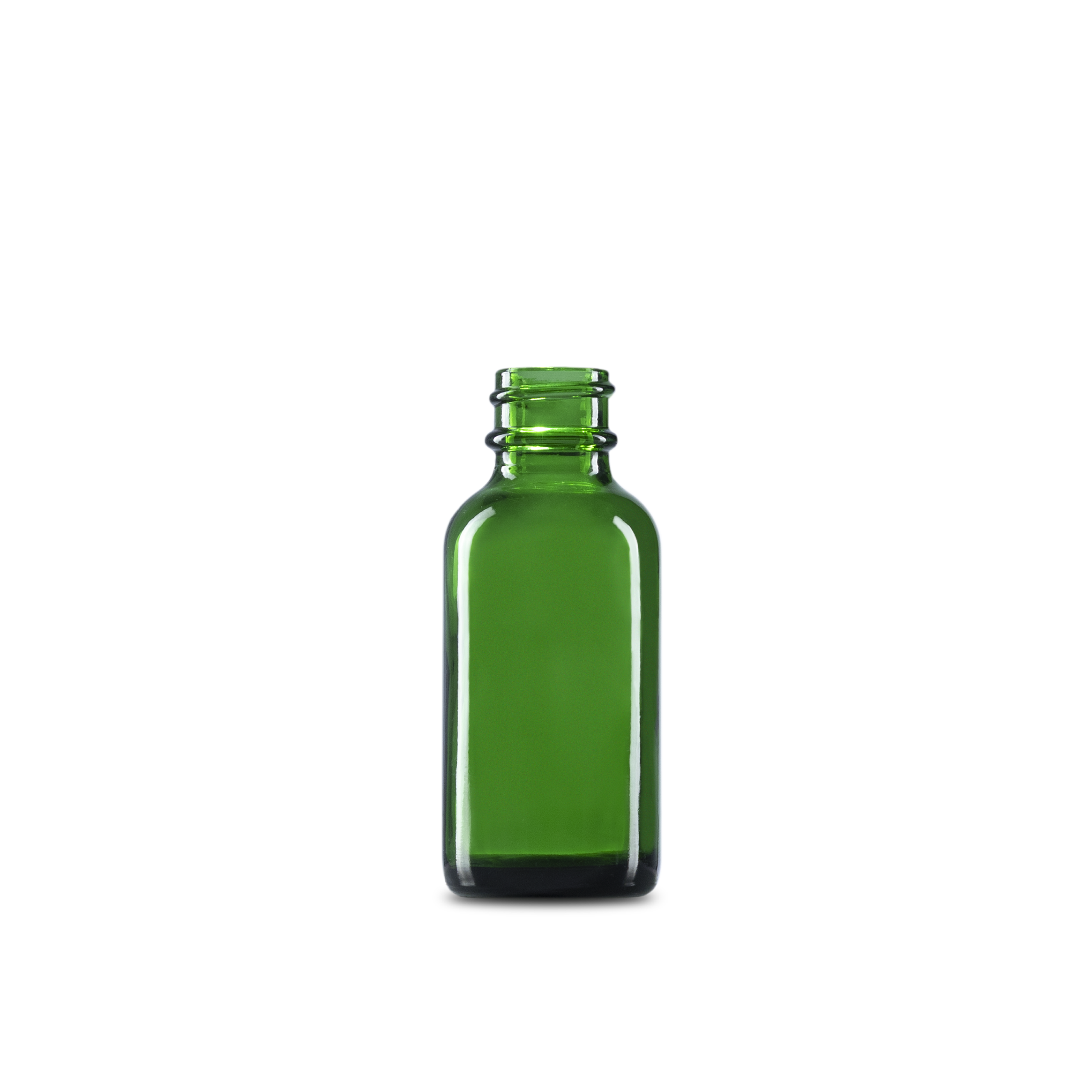 1 oz green boston round glass bottles are ideal for storing, packaging and shipping. they can be used with a variety of closures.