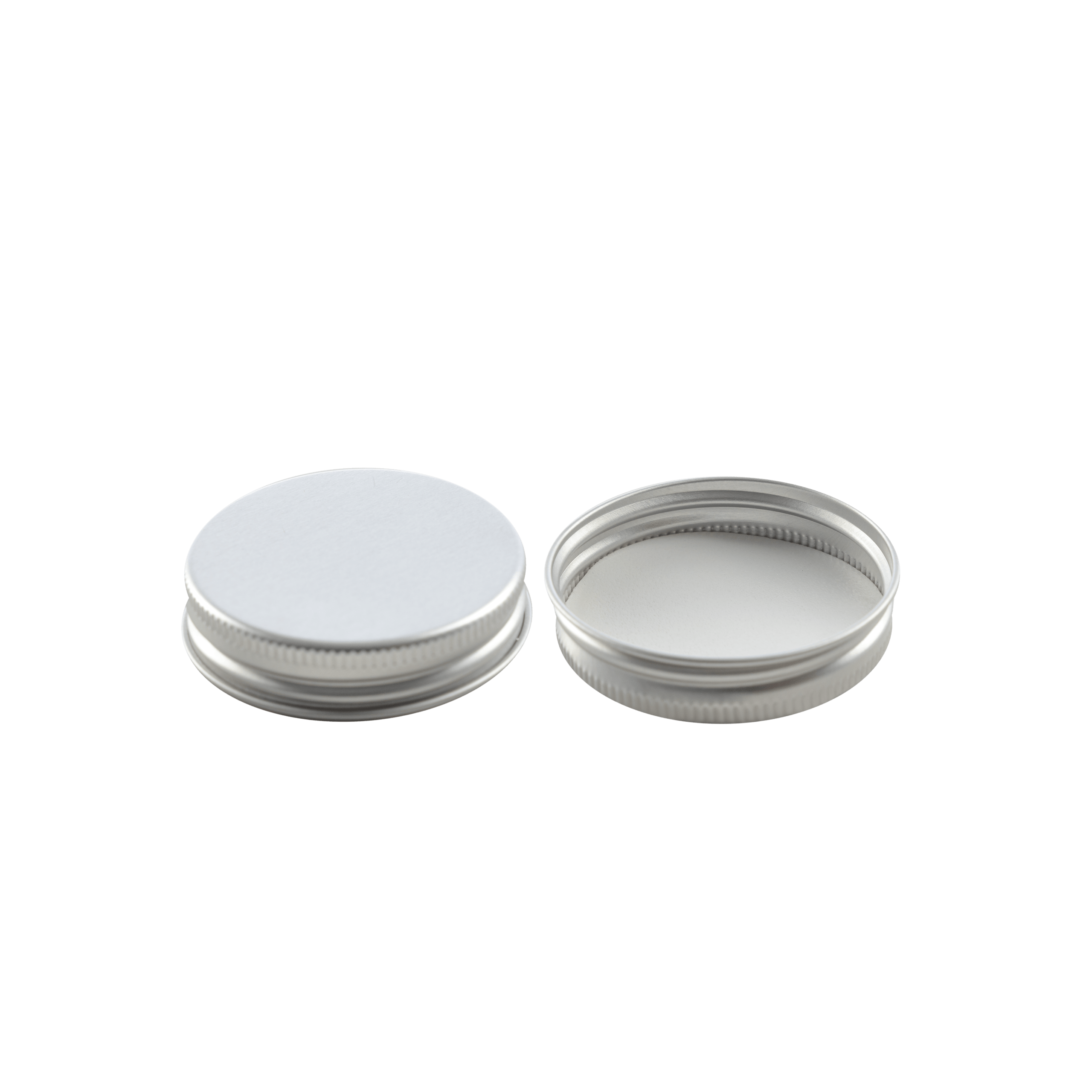 Tapa Plateada de Aluminio con Liner 48-400