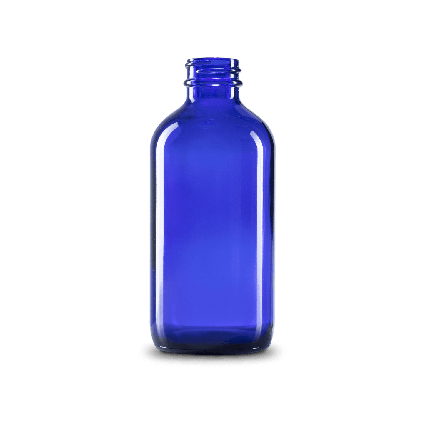 BOTELLA DE VIDRIO COLOR AZUL DE 240 ML CUELLO 28-400