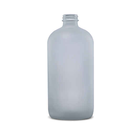 BOTELLA DE VIDRIO COLOR TRANSPARENTE ESMERILADO DE 960 ML CUELLO 28-400