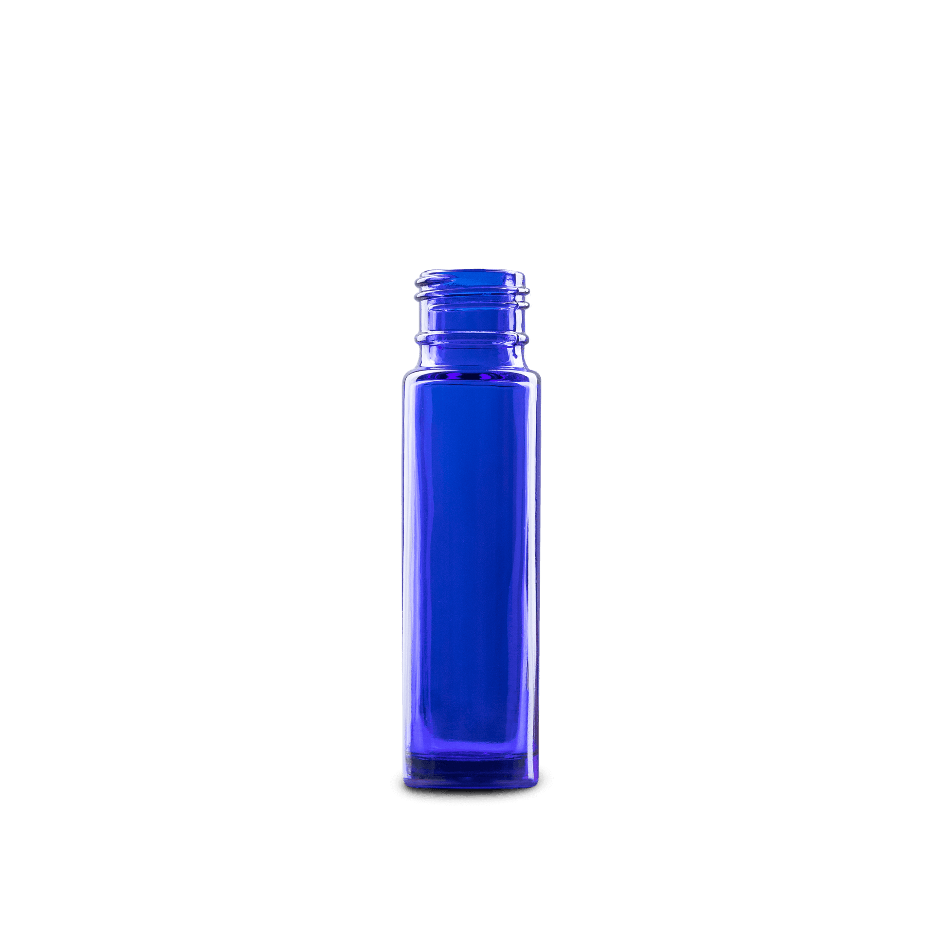 BOTELLA ROLL-ON DE VIDRIO COLOR AZUL DE 10 ML
