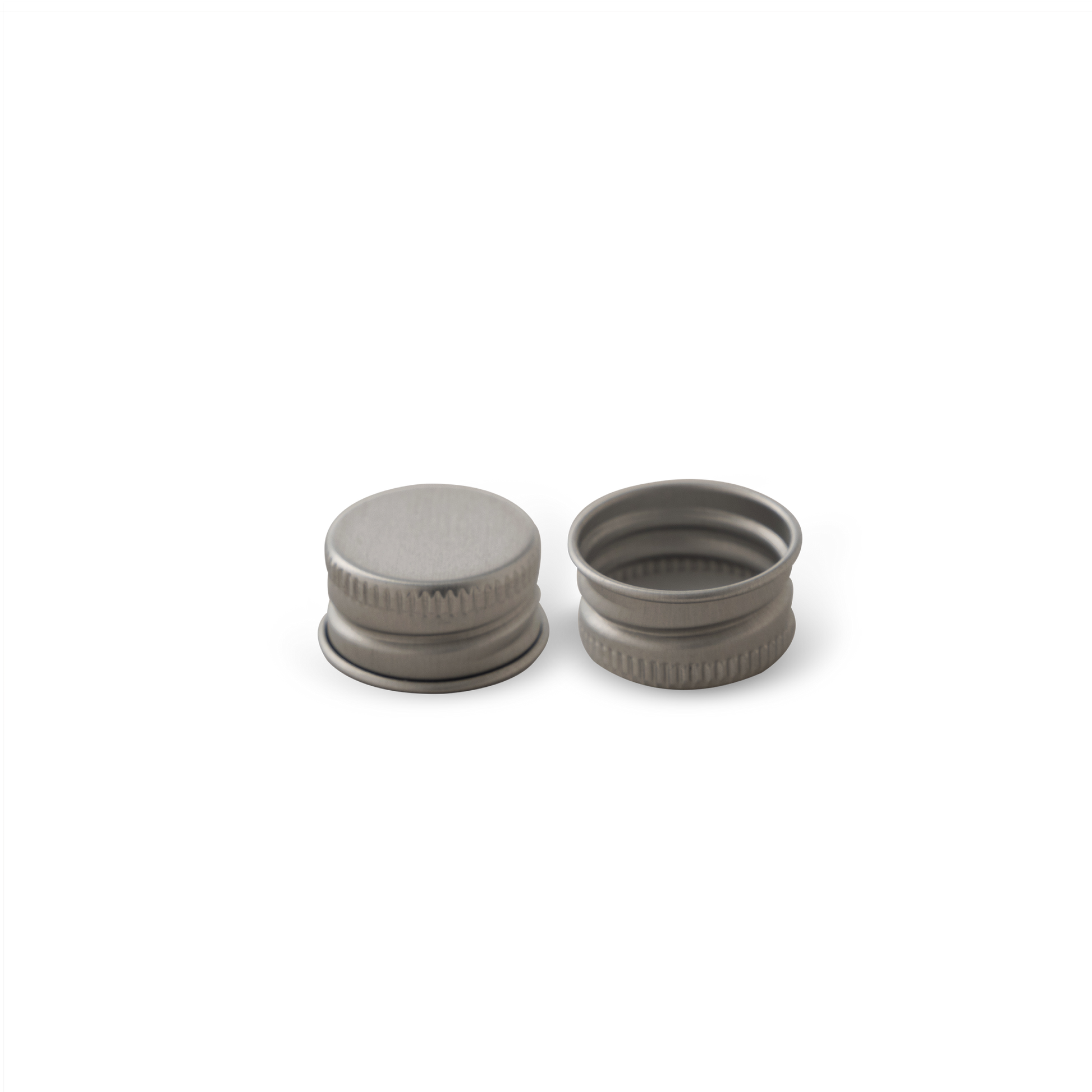 Tapa Plateada de Aluminio con liner 18-400 - Muestra