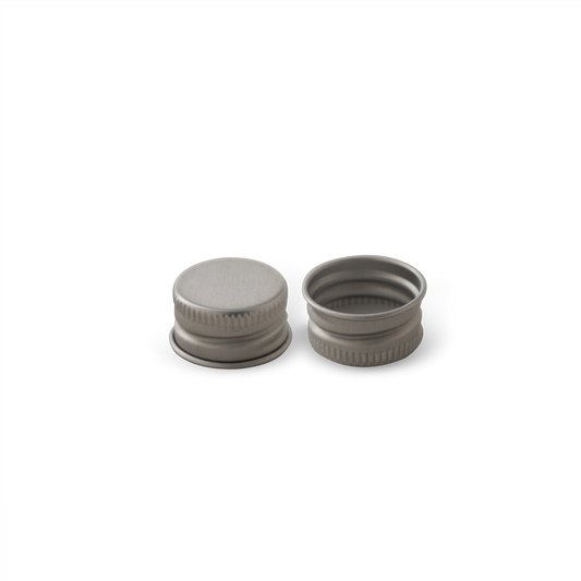 Tapa Plateada de Aluminio con liner 18-400 - Muestra