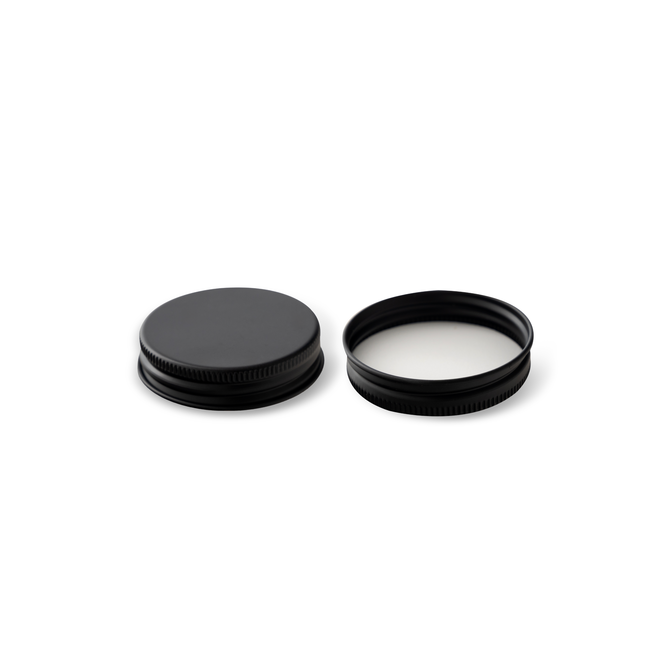Tapa Negra de Aluminio con Liner 48-400