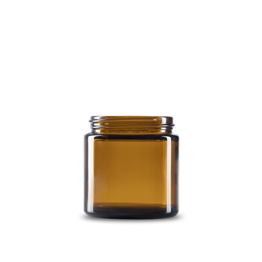 TARRO DE VIDRIO COLOR AMBAR DE 120 ML CUELLO 58-400