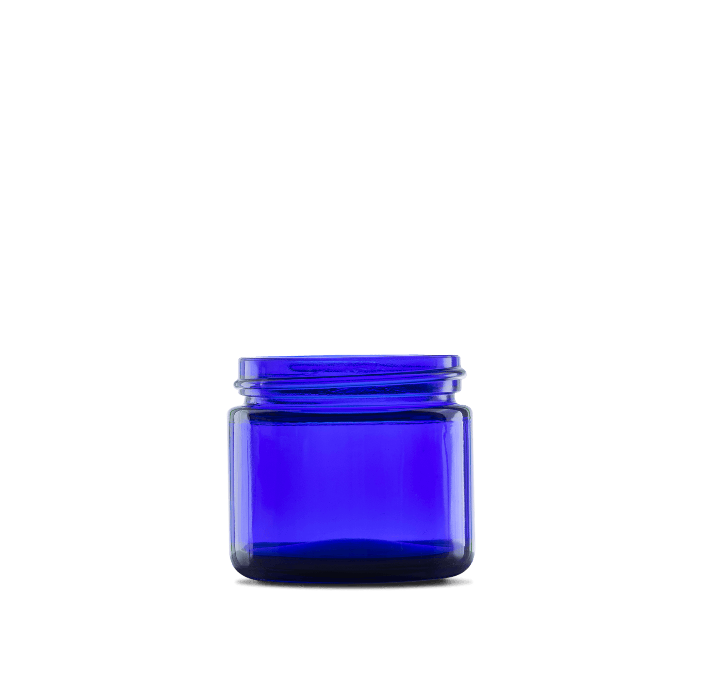 TARRO DE VIDRIO COLOR AZUL DE 60 ML CUELLO 53-400