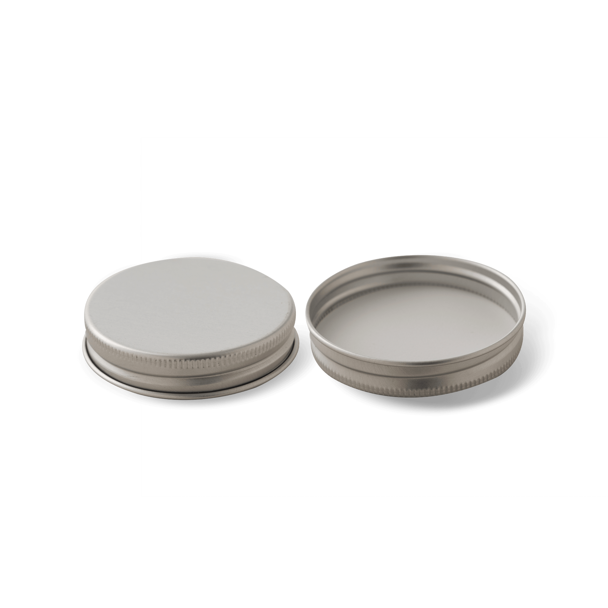 Tapa Plateada de Aluminio con Liner 58-400